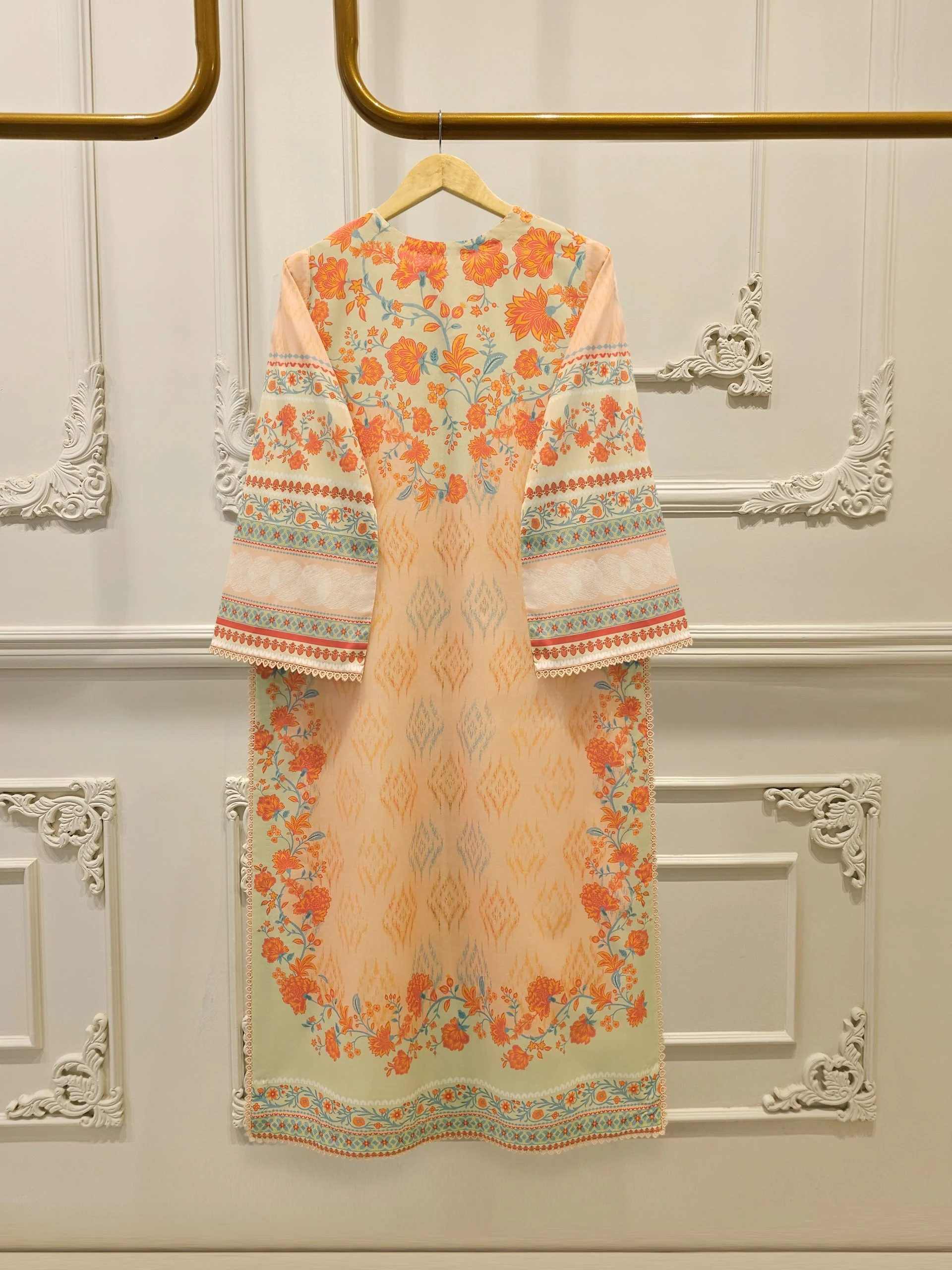 2 Piece - Digital Printed Cambric Suit - Image 2