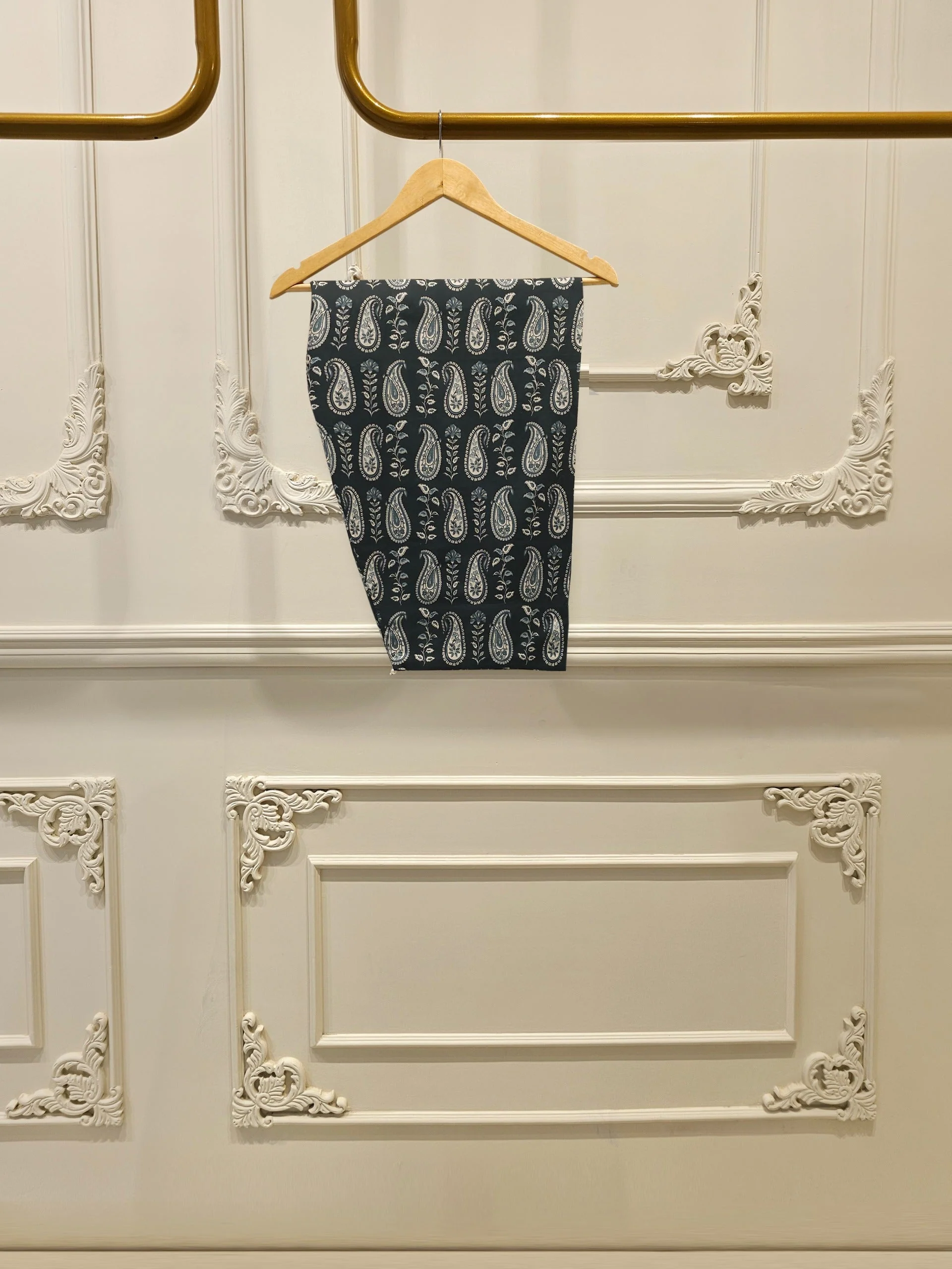2 Piece - Digital Printed Embroidered Cambric Suit - Image 3