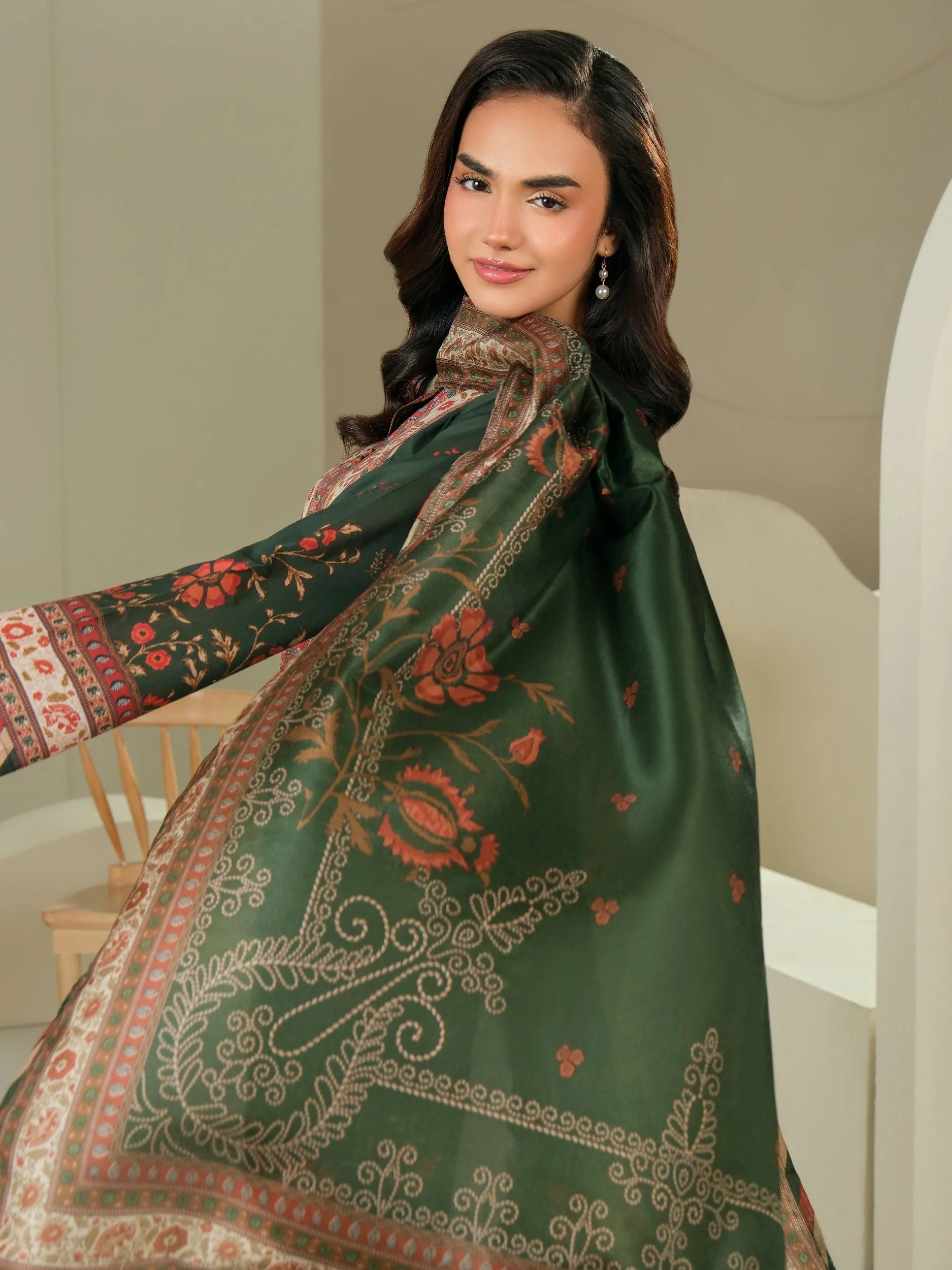 2 Piece Lawn Suit-Printed (Unstitched) - Image 5