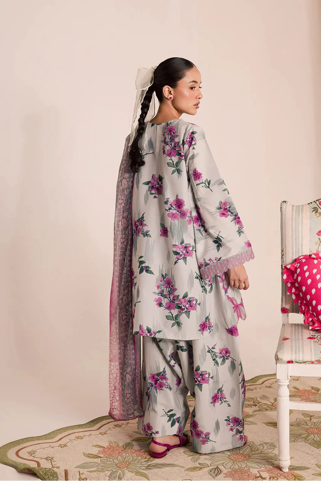 3-Piece Silk Printed Suit - Image 10