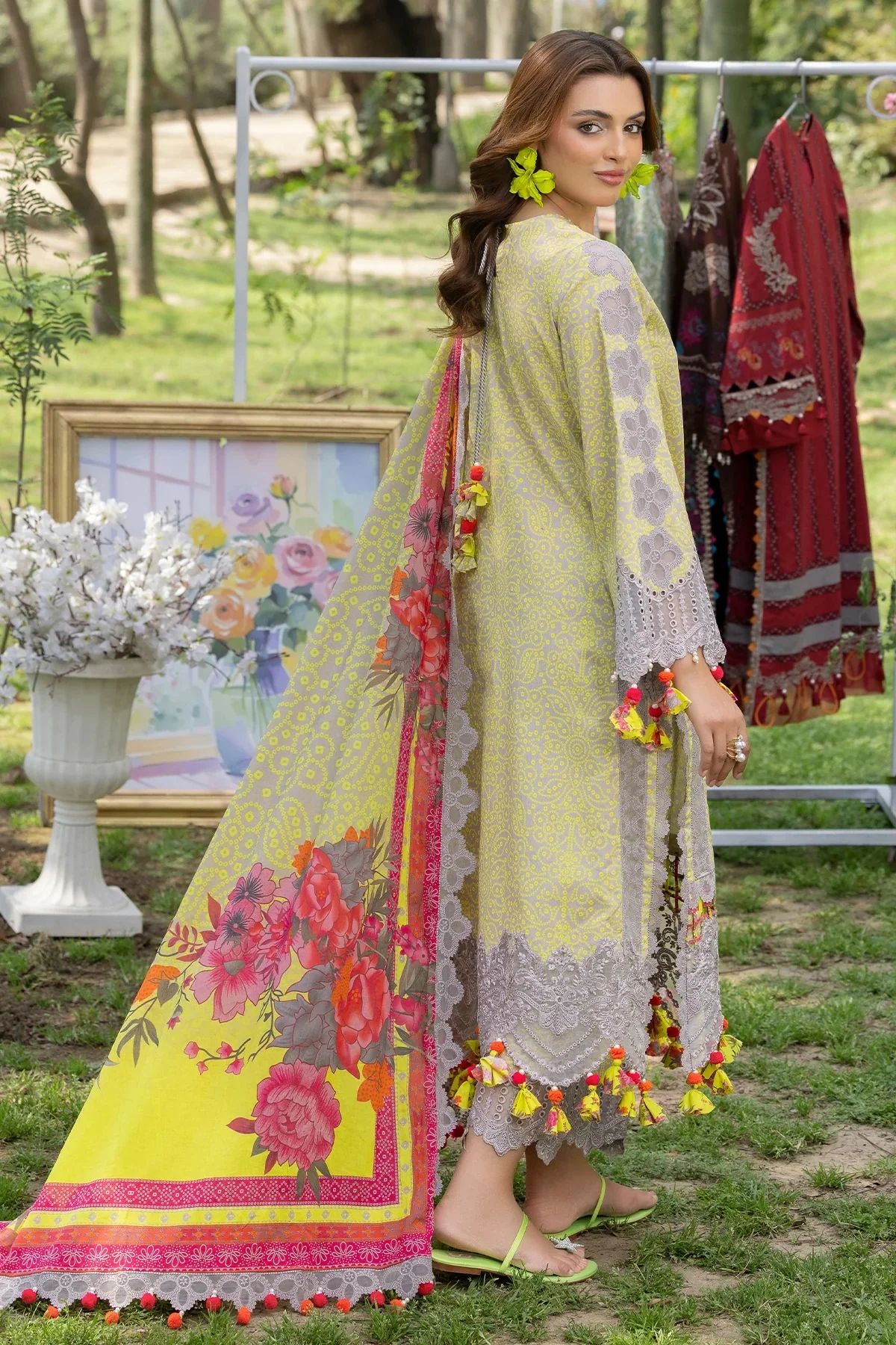3-PC Embroidered Lawn - Image 2