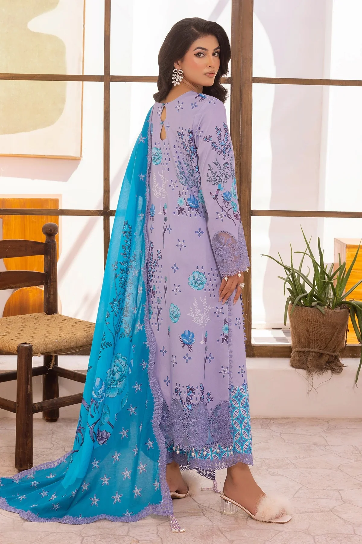 3-PC Embroidered Lawn - Image 2