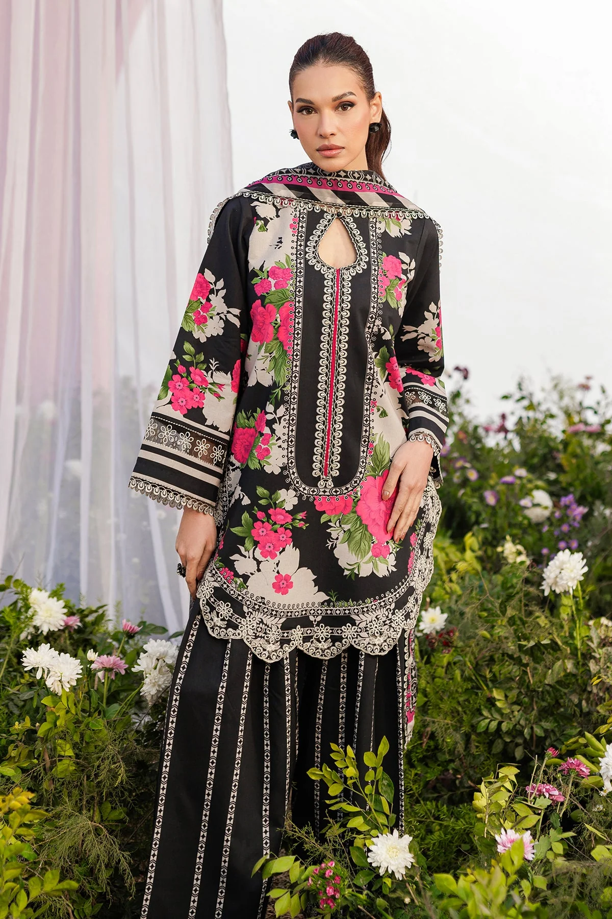 3-PC Unstitched Embroidered Lawn Collection - Image 6