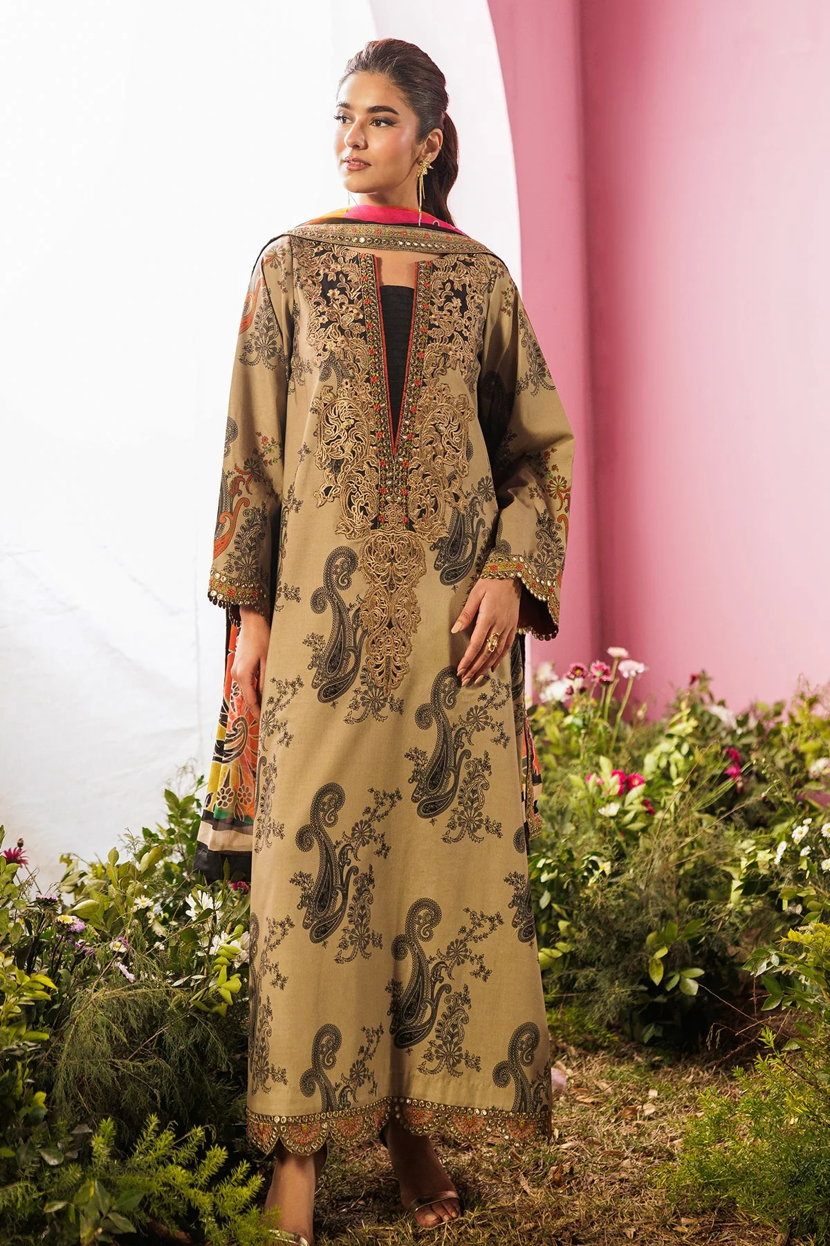 3-PC Unstitched Embroidered Lawn Collection