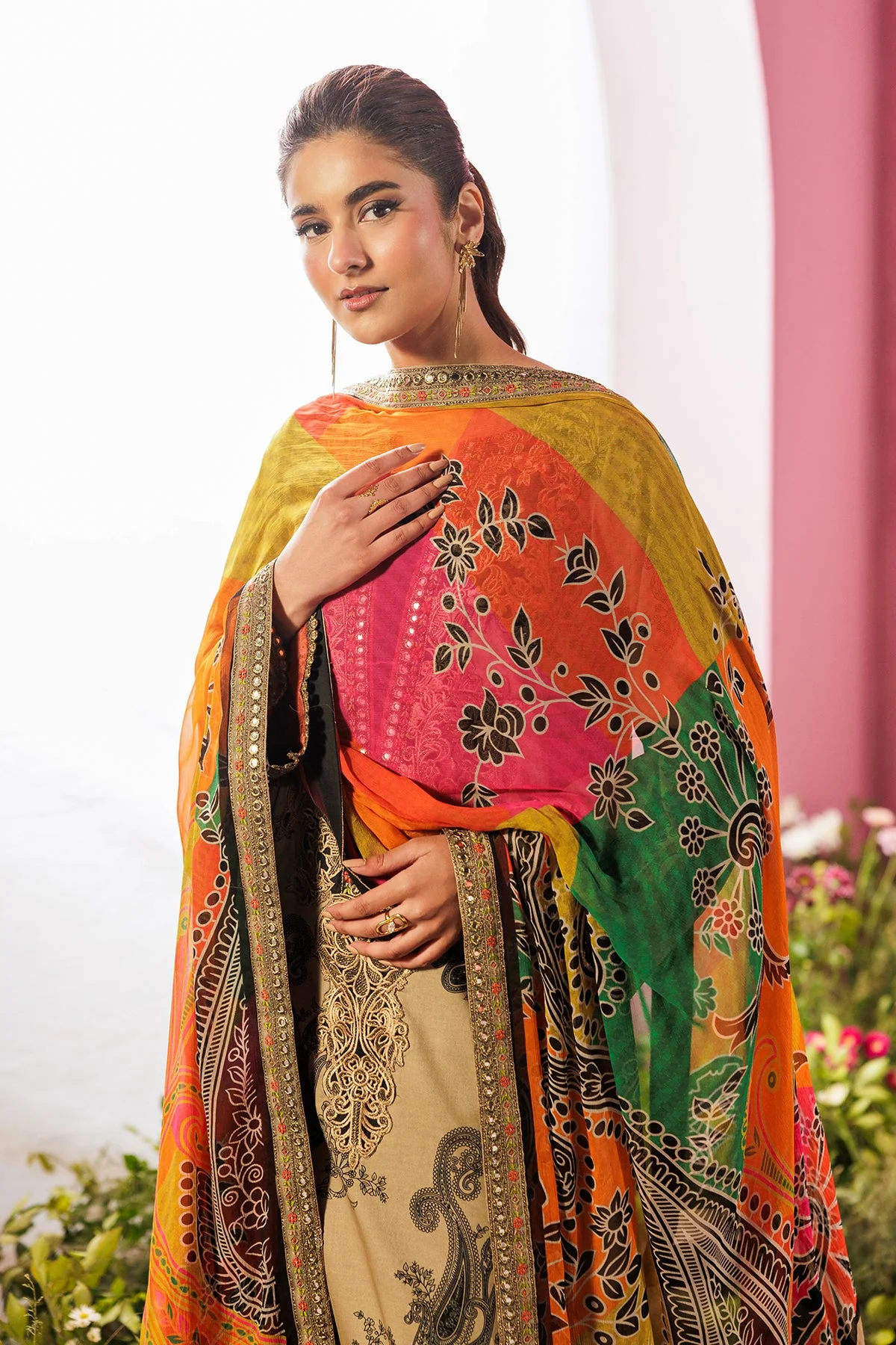 3-PC Unstitched Embroidered Lawn Collection - Image 3