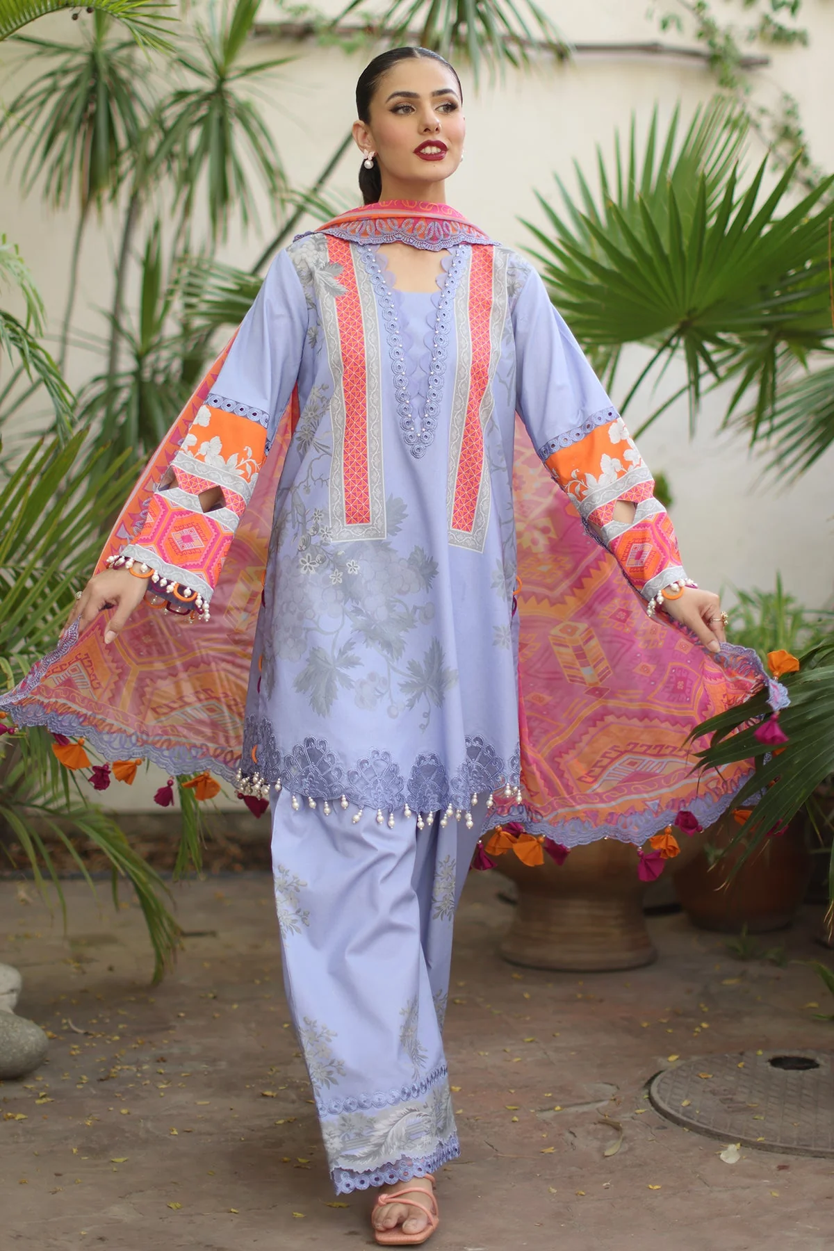 3-PC Unstitched Embroidered Lawn Collection
