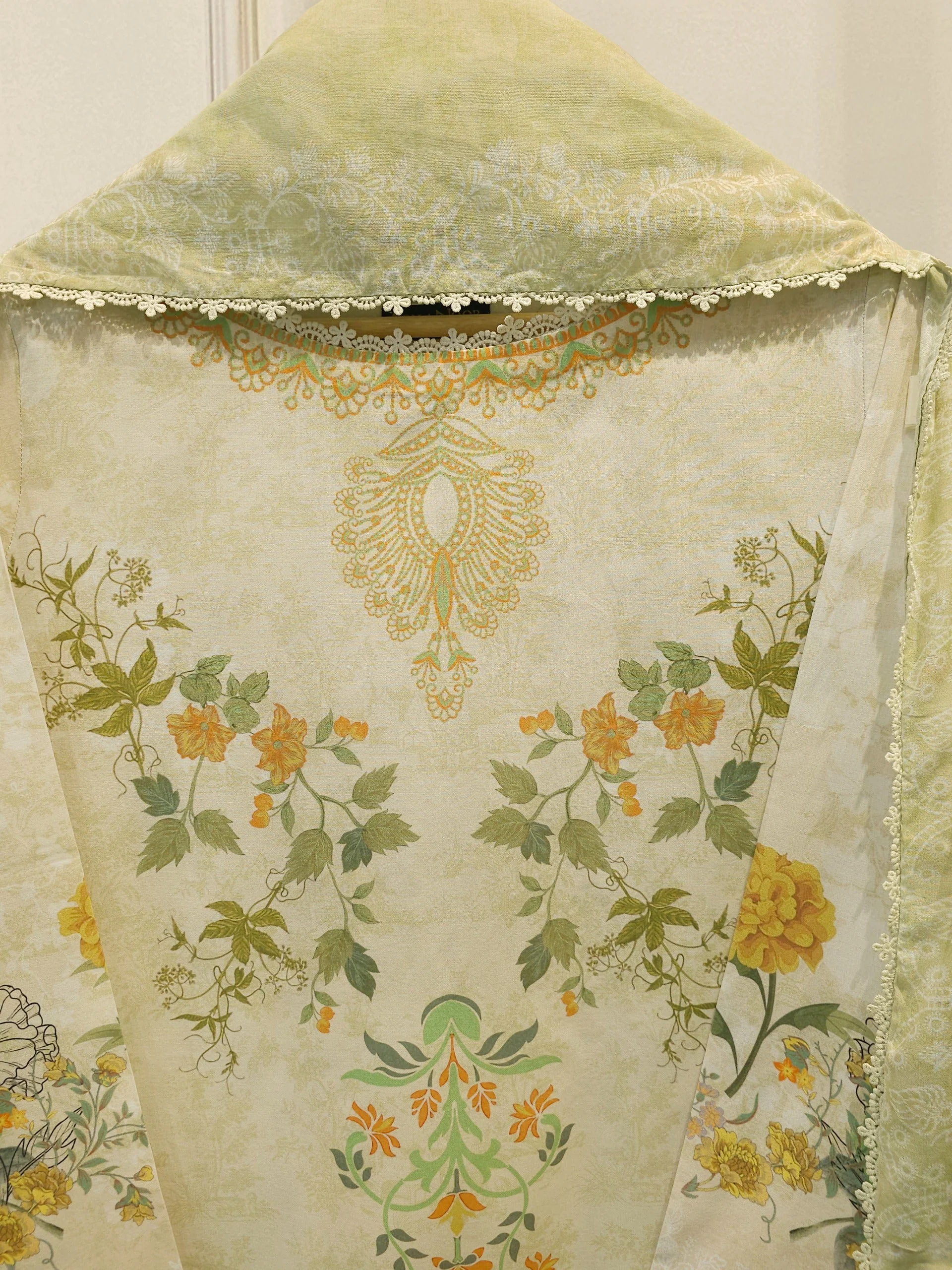 3 Piece - Digital Printed Embroidered Cambric Suit - Image 5