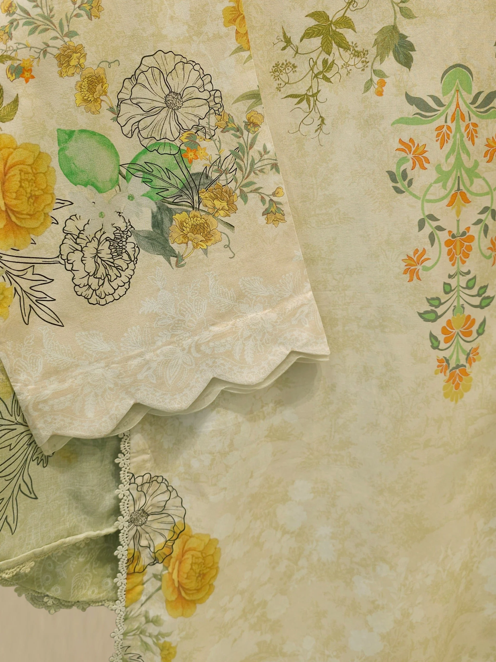 3 Piece - Digital Printed Embroidered Cambric Suit - Image 8