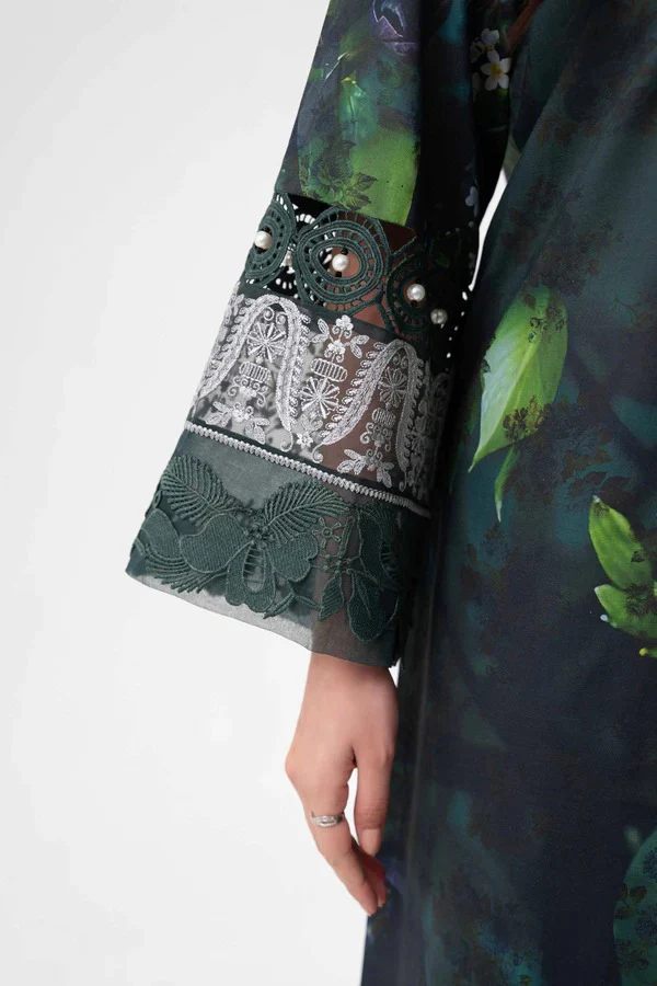 3 Piece - Digital Printed Embroidered Suit - Image 5