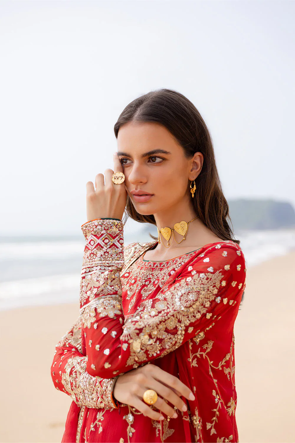 3 Piece Embroirdered Chiffon - Image 4