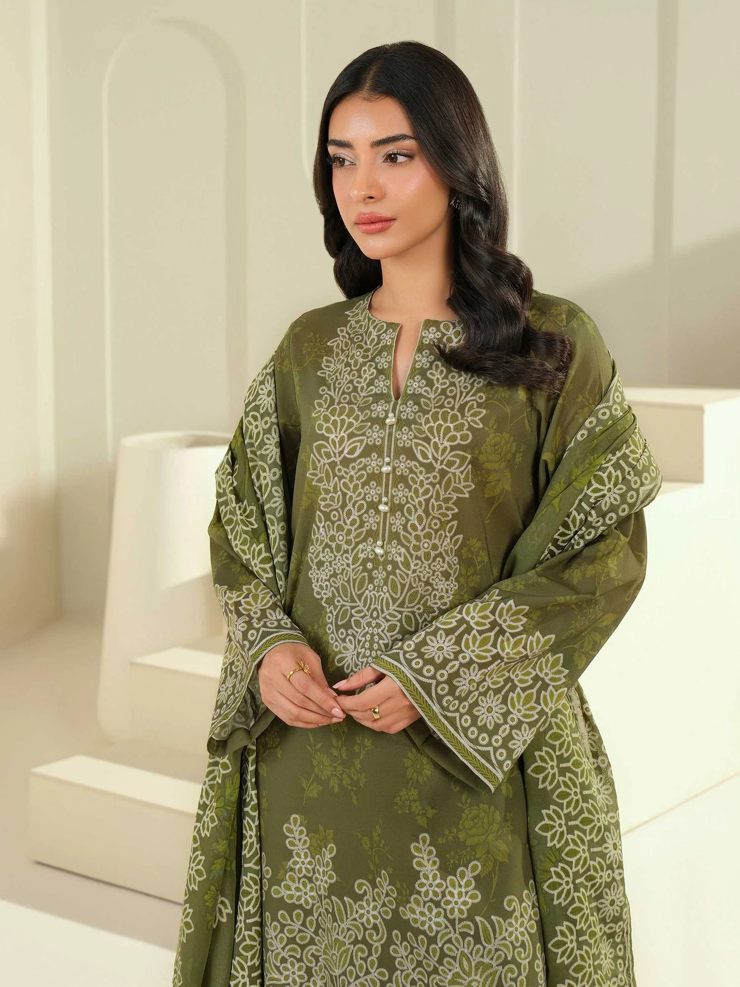 3 Piece Lawn Suit-Paste Print (Unstitched) - Image 3