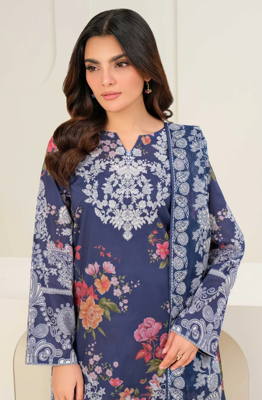 3 Piece Lawn Suit-Printed (Unstitched) - Image 3