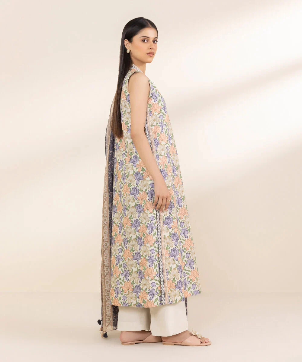3 PIECE-PRINTED LAWN SUIT - Image 3