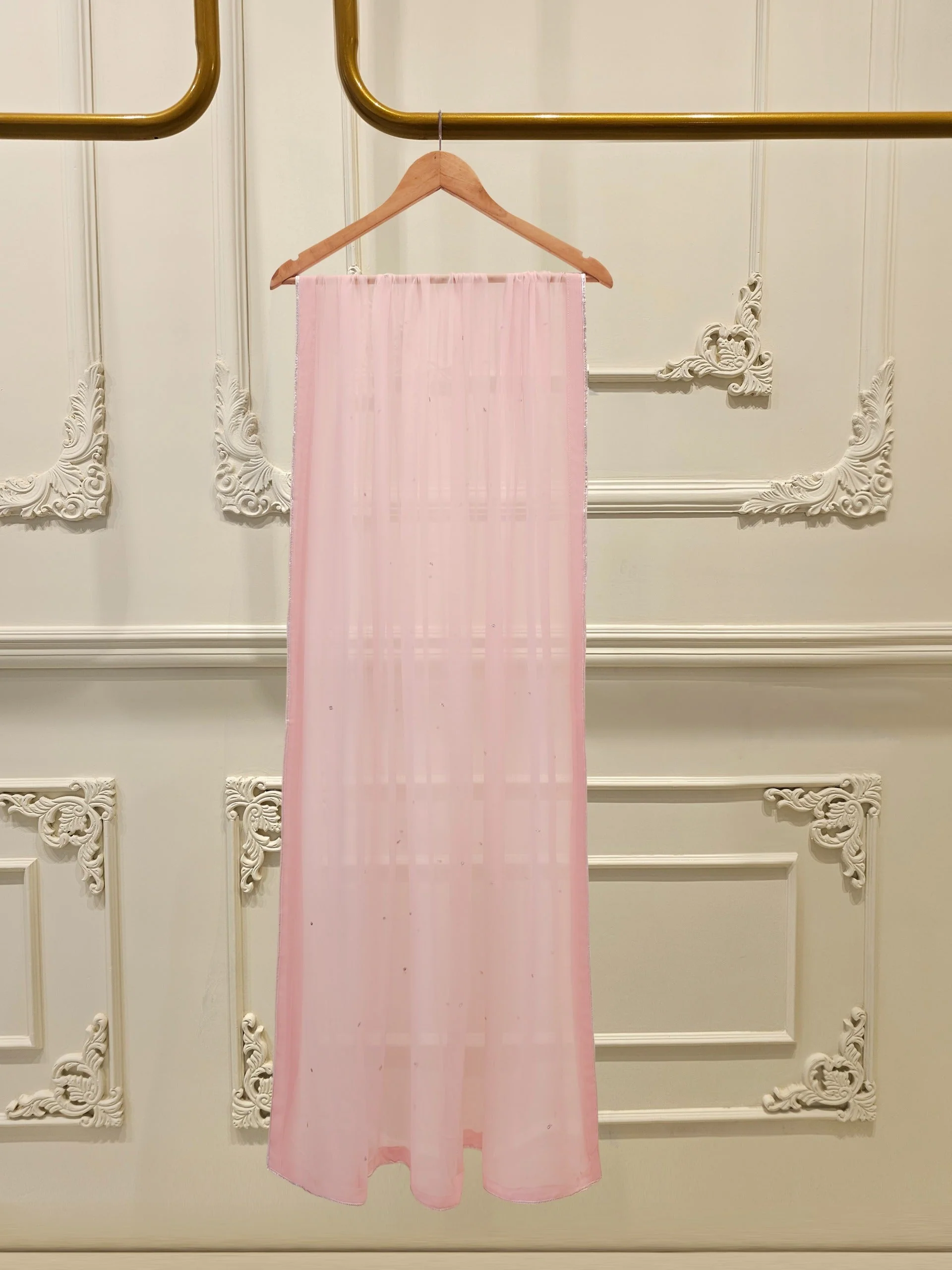3 Piece - Pure Embroidered Cotton Net Suit - Image 3