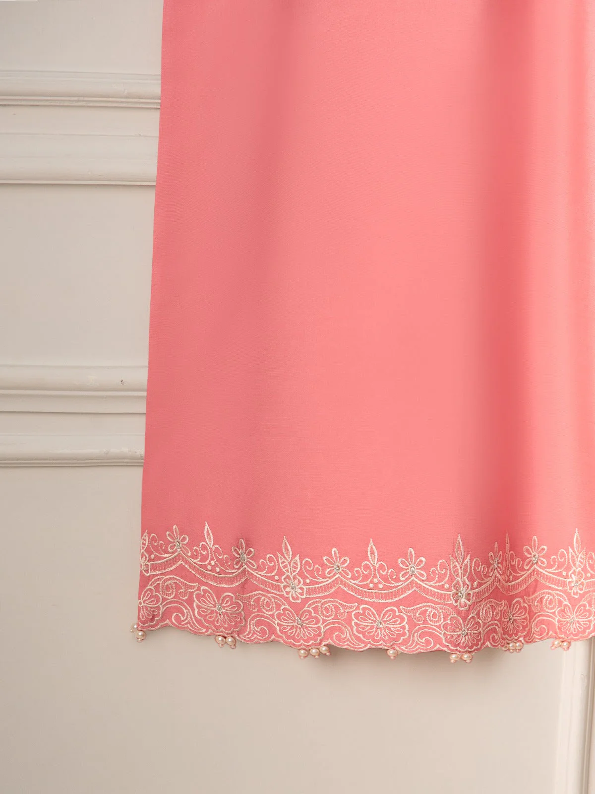 3 Piece- Pure Khaddi Silk Embroidered Suit - Image 9