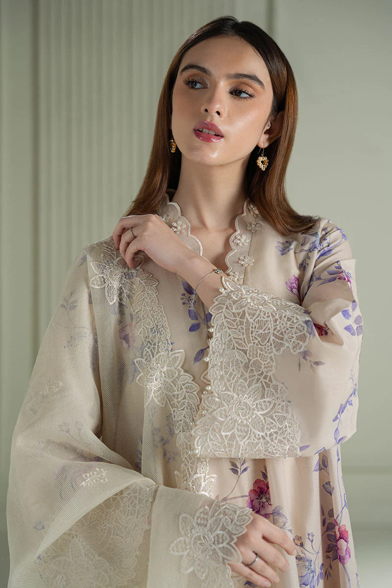 3PC EMBROIDERED LAWN SUIT - Image 7