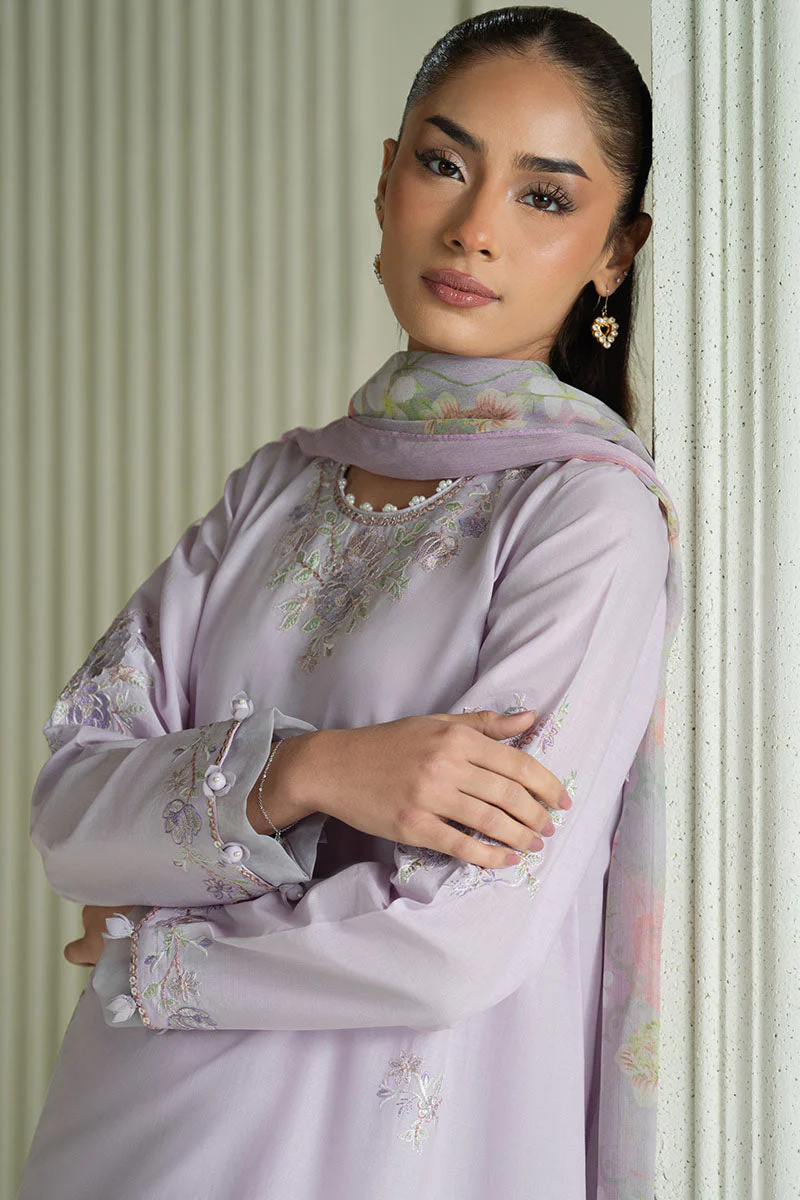 3PC EMBROIDERED LAWN SUIT - Image 7