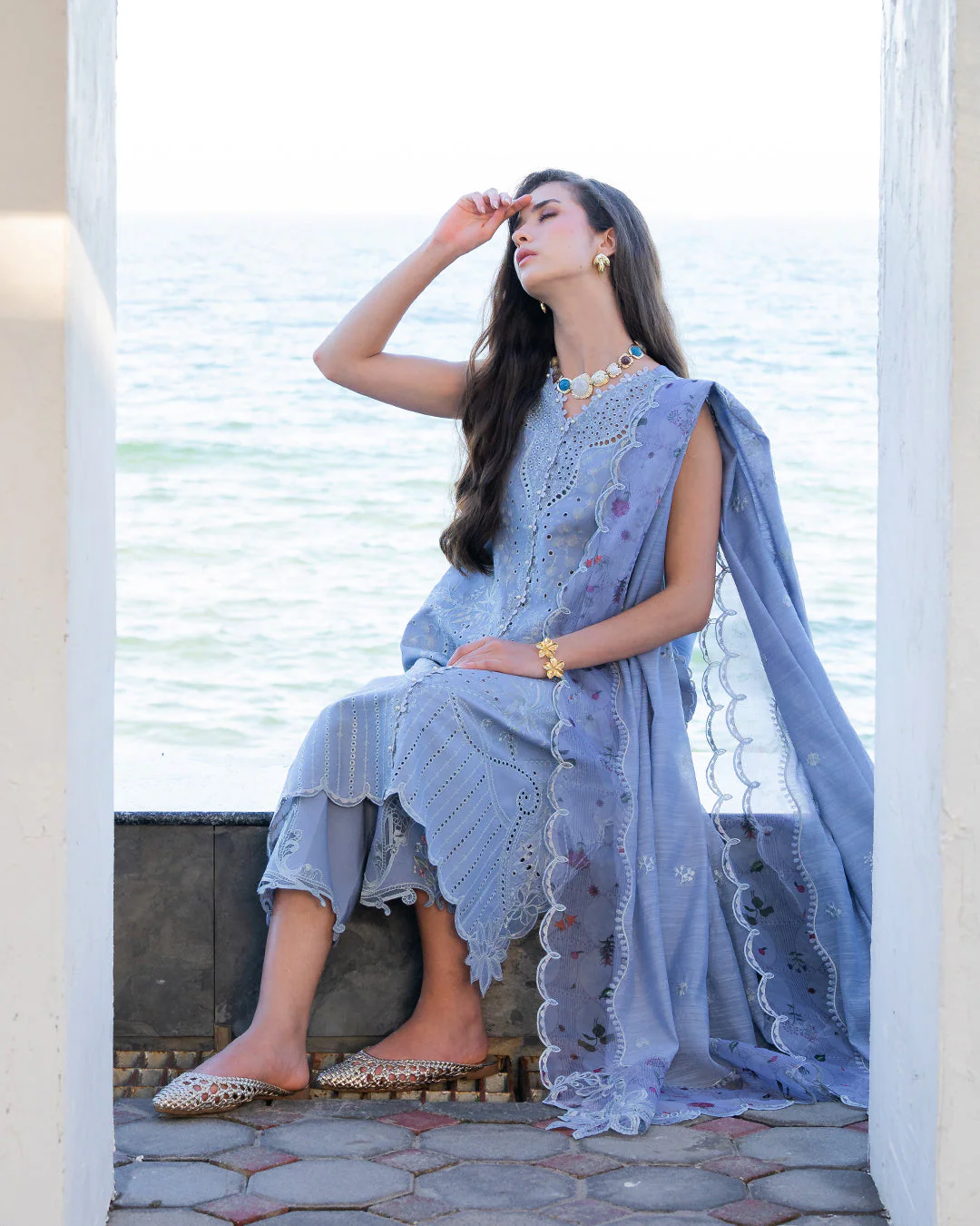 3Pc Lawn Embroidered Suit - Image 7