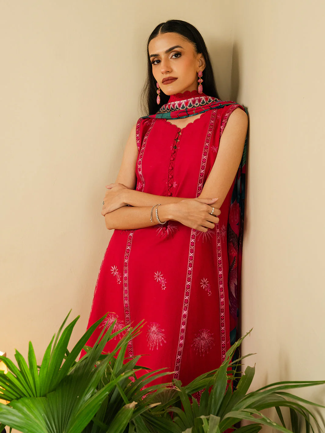 3Pc Unstitched Summer Lawn - Image 4