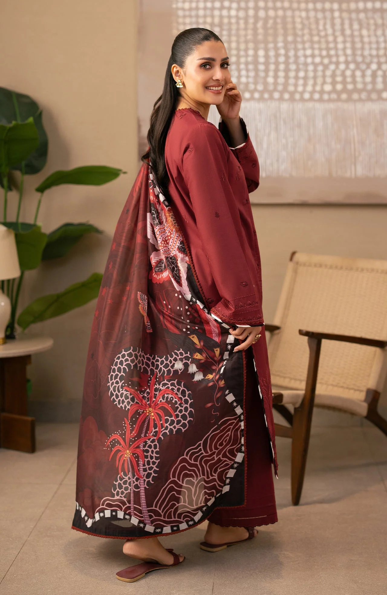 Afsanah Embroidered  Lawn - Image 2