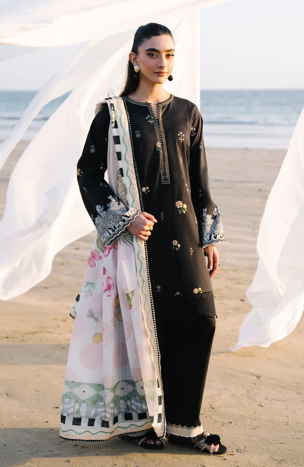 Afsanah Unstitched Lawn - Image 4