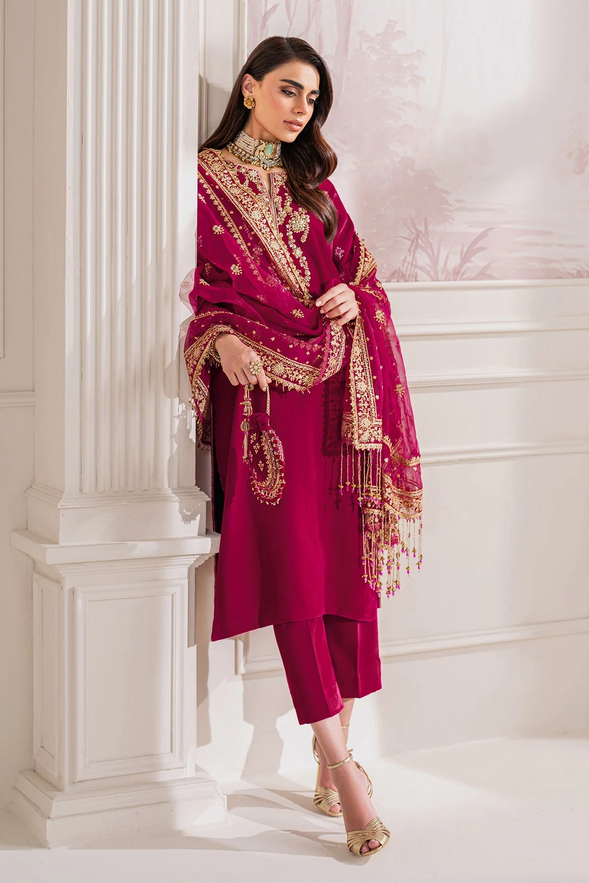 BAROQUE || EMBROIDERED VELVET PR-D1020 - Image 9
