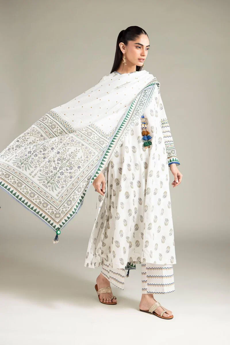 Cambric Kurta 3 piece - Image 2
