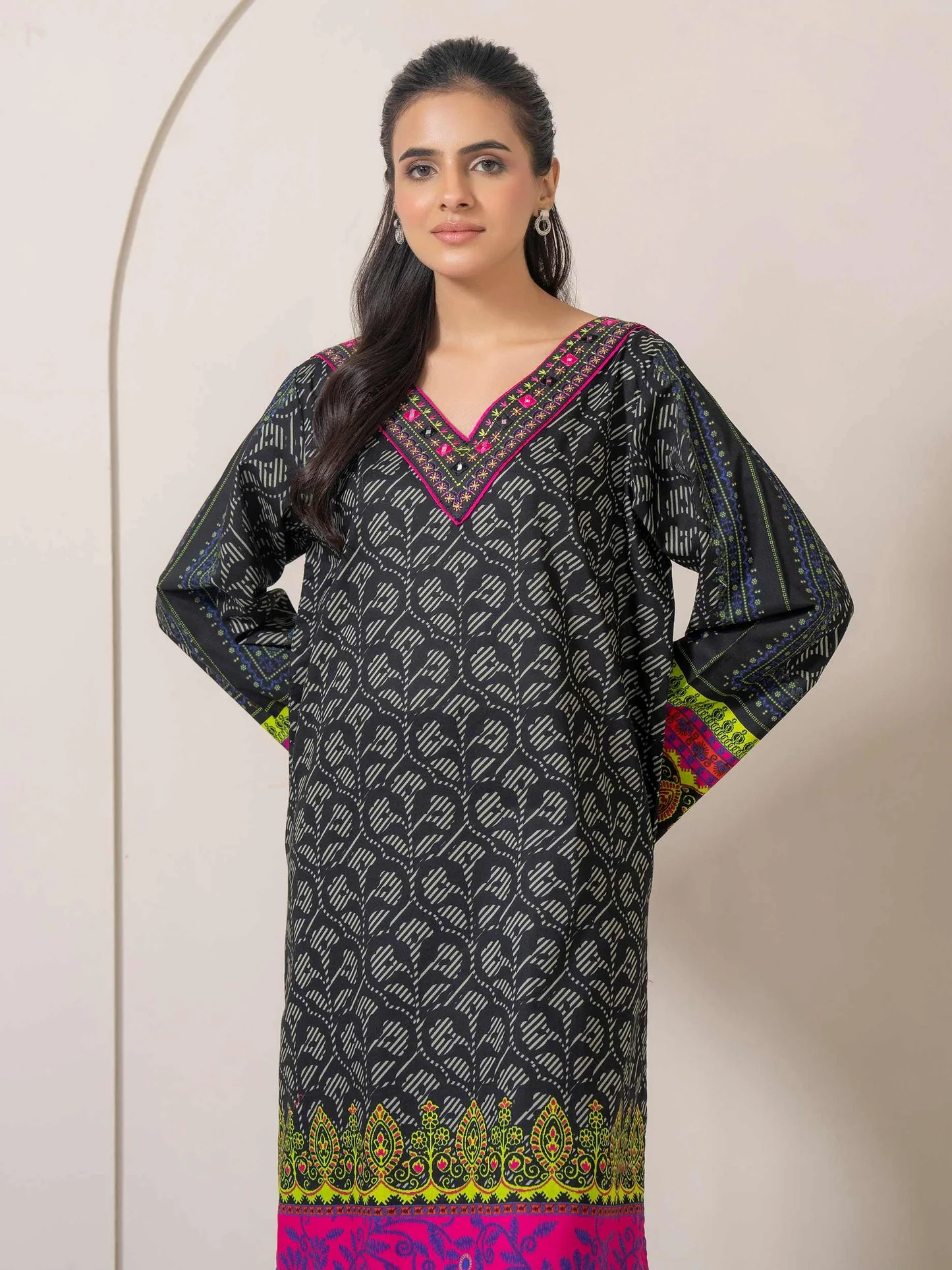Cambric Shirt-Embroidered (Pret) - Image 5