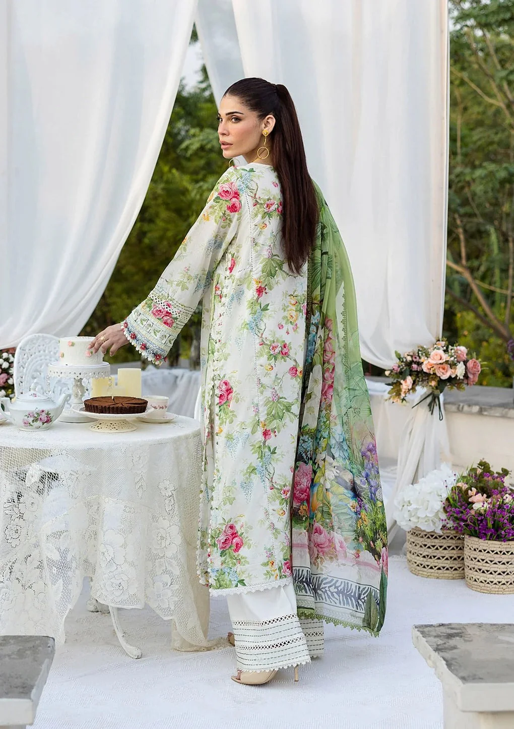 Elaf Prints with Chiffon Dupatta - Image 3