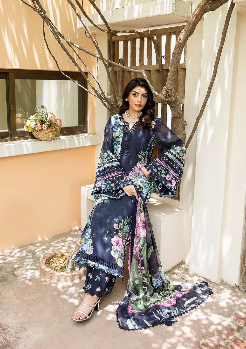 Elaf Prints with Chiffon Dupatta - Image 4