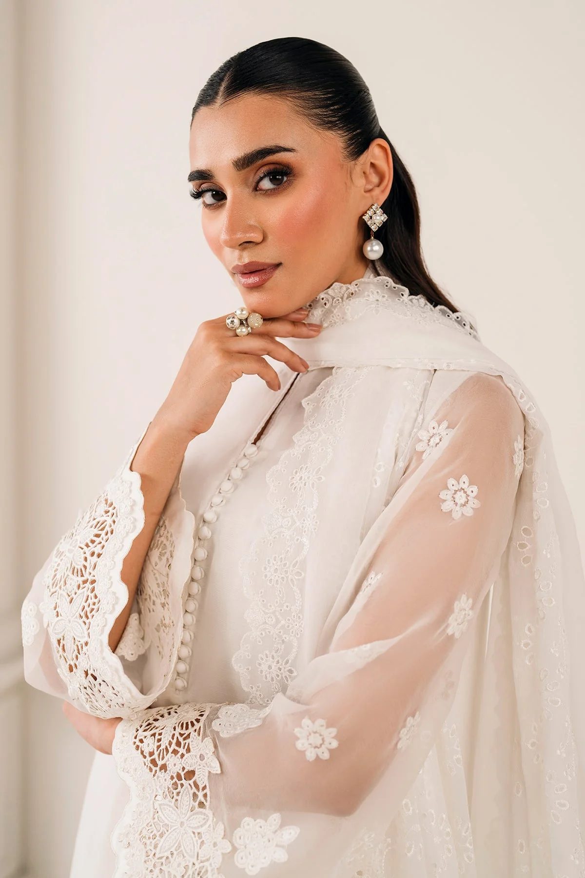 EMBROIDERED CHIFFON DUPATTA 73 - Image 6