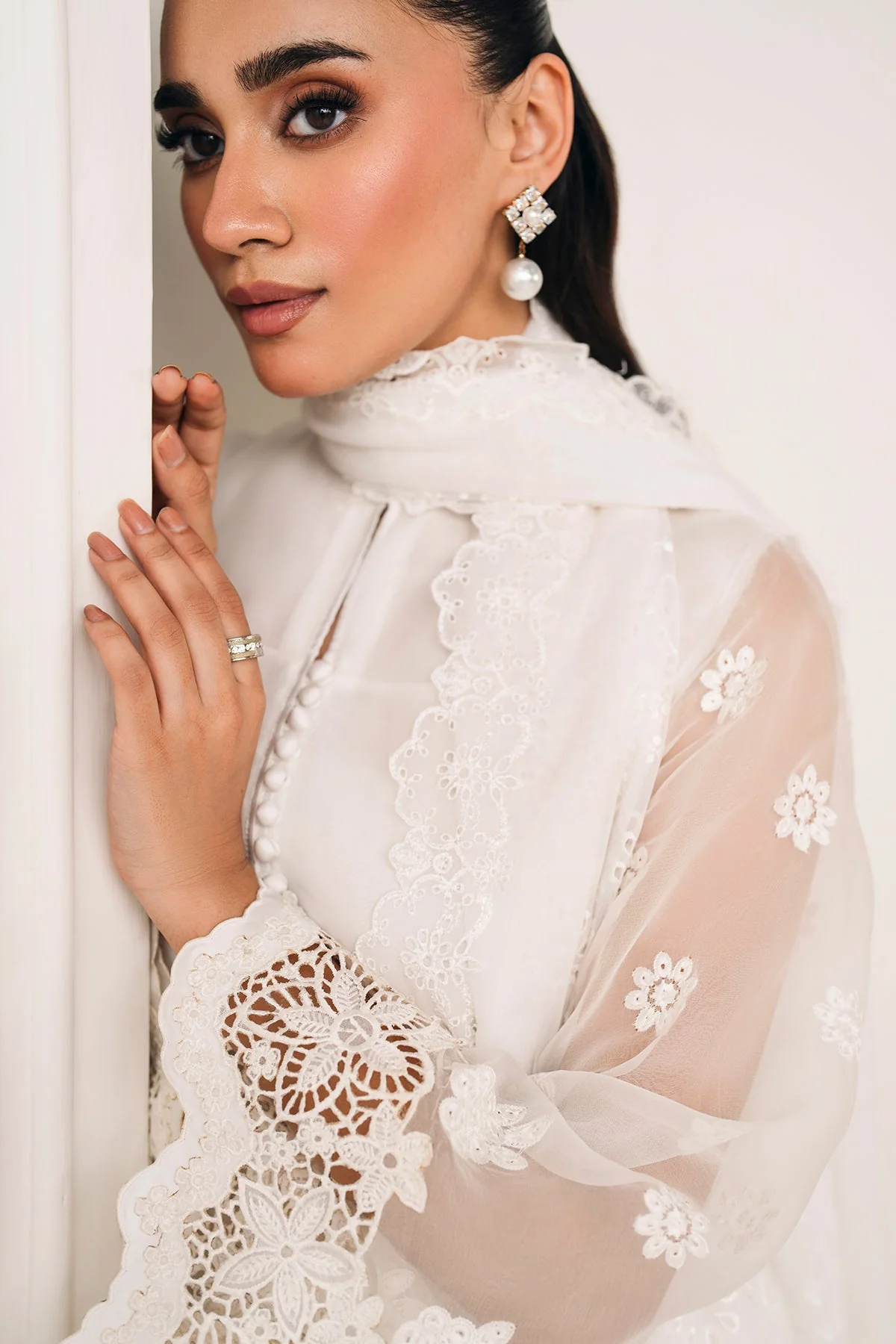 EMBROIDERED CHIFFON DUPATTA 73 - Image 7