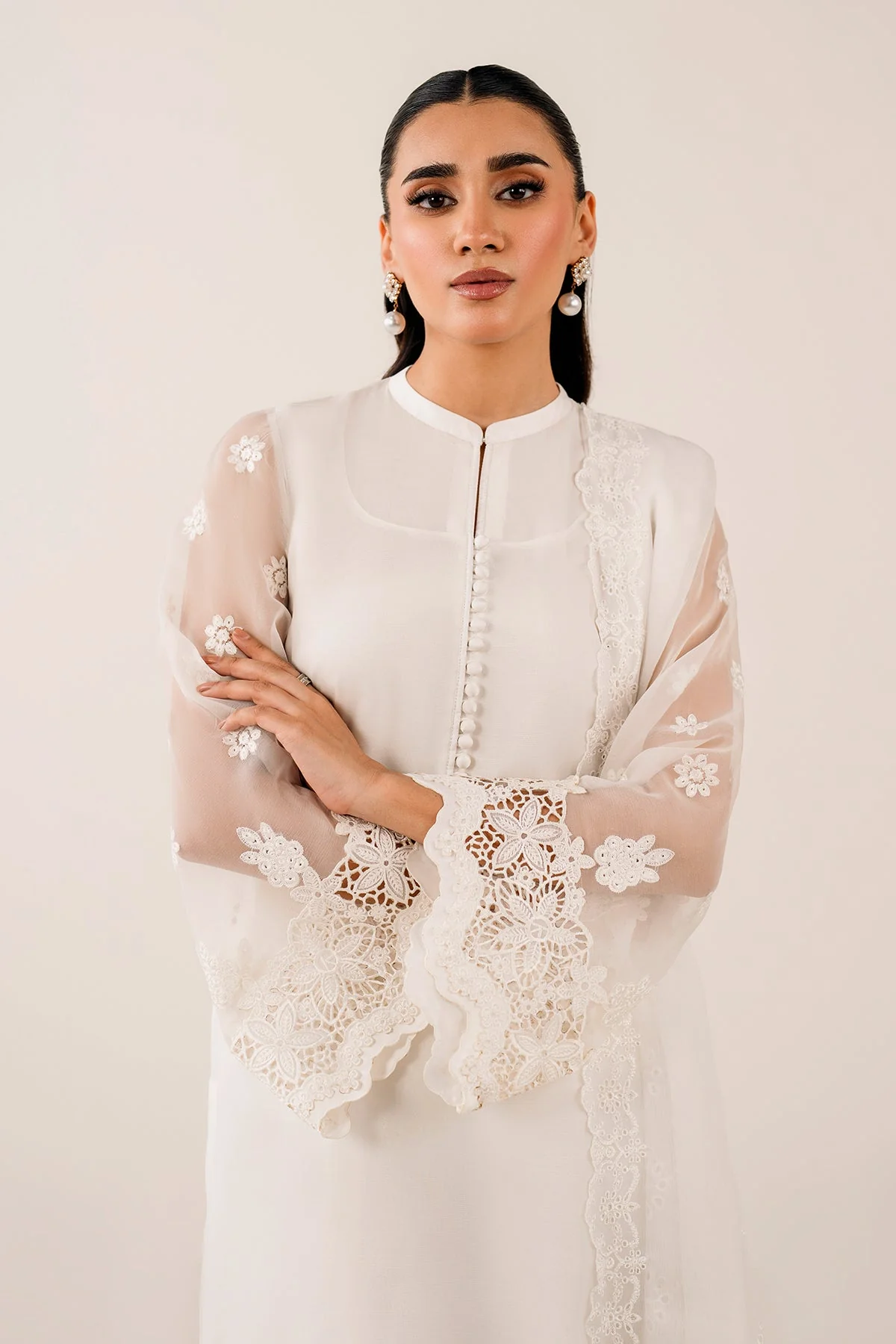 EMBROIDERED CHIFFON DUPATTA 73 - Image 8