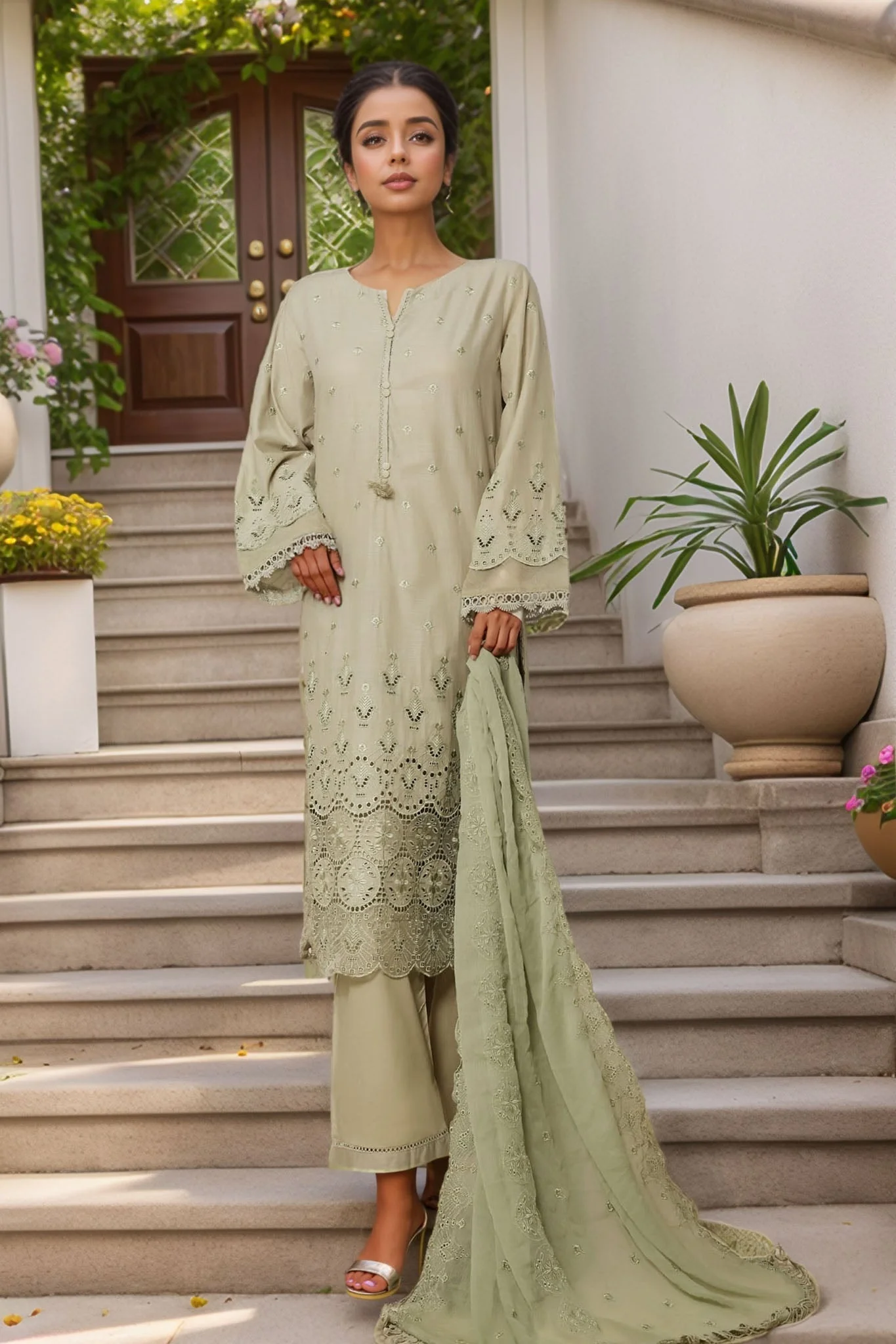 Embroidered CHIKANKARI