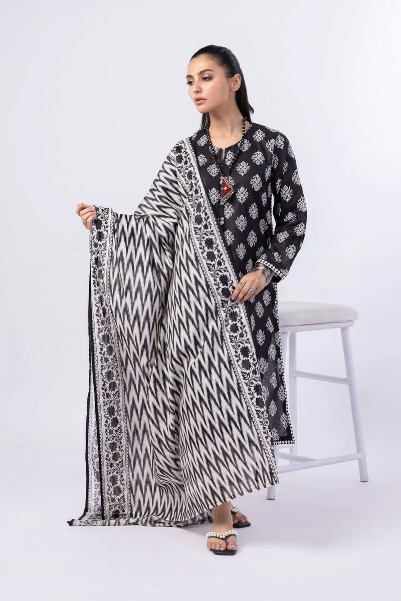 Embroidered | Lawn Dupatta - Image 4
