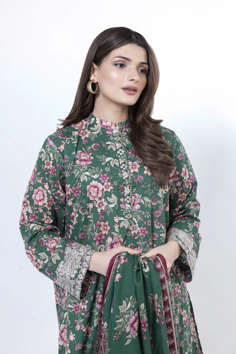 Embroidered | Lawn Fabrics 3 Piece - Image 4