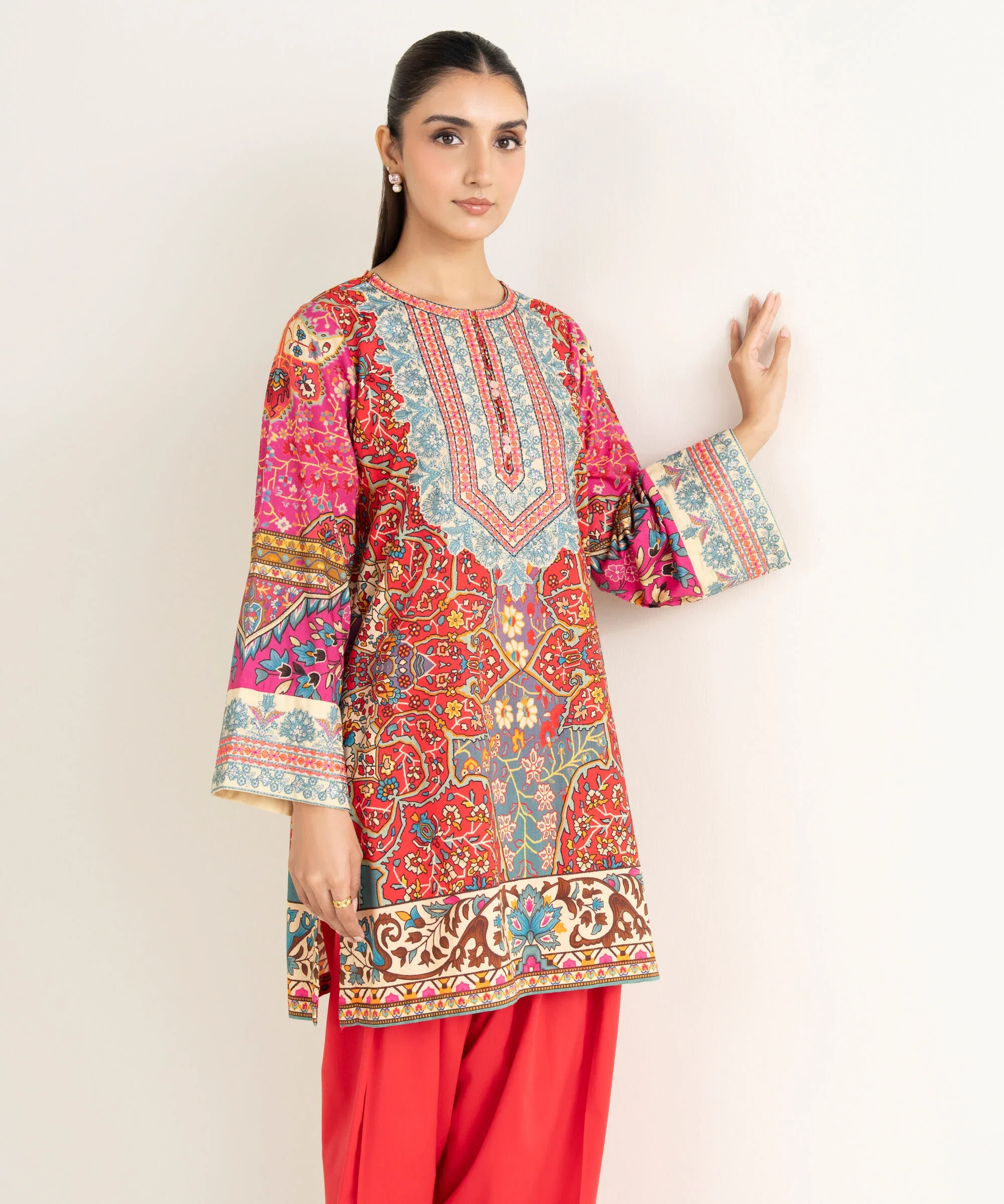 Embroidered Linen Viscose Shirt - Image 5