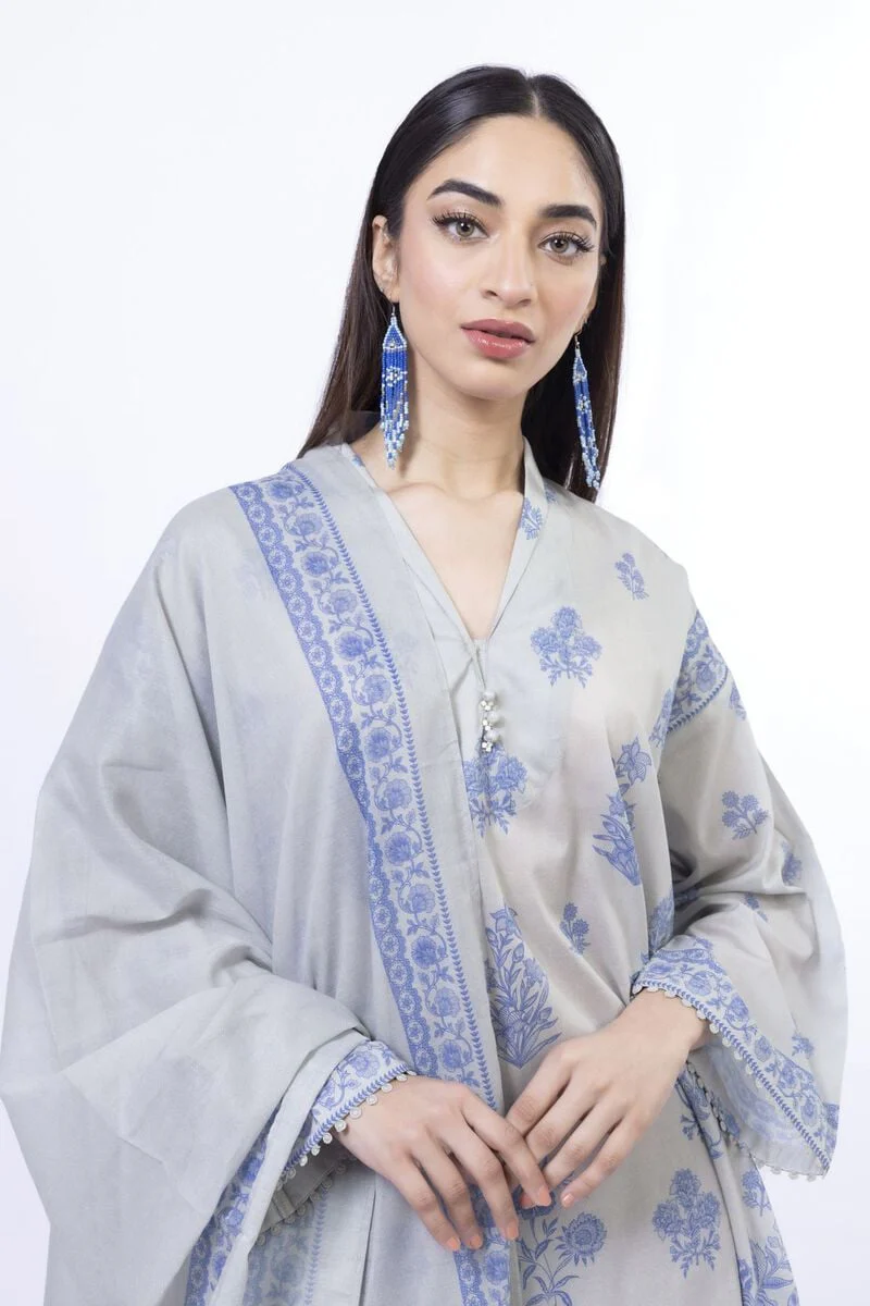 Printed | Lawn Fabrics 3 Piece - Image 5
