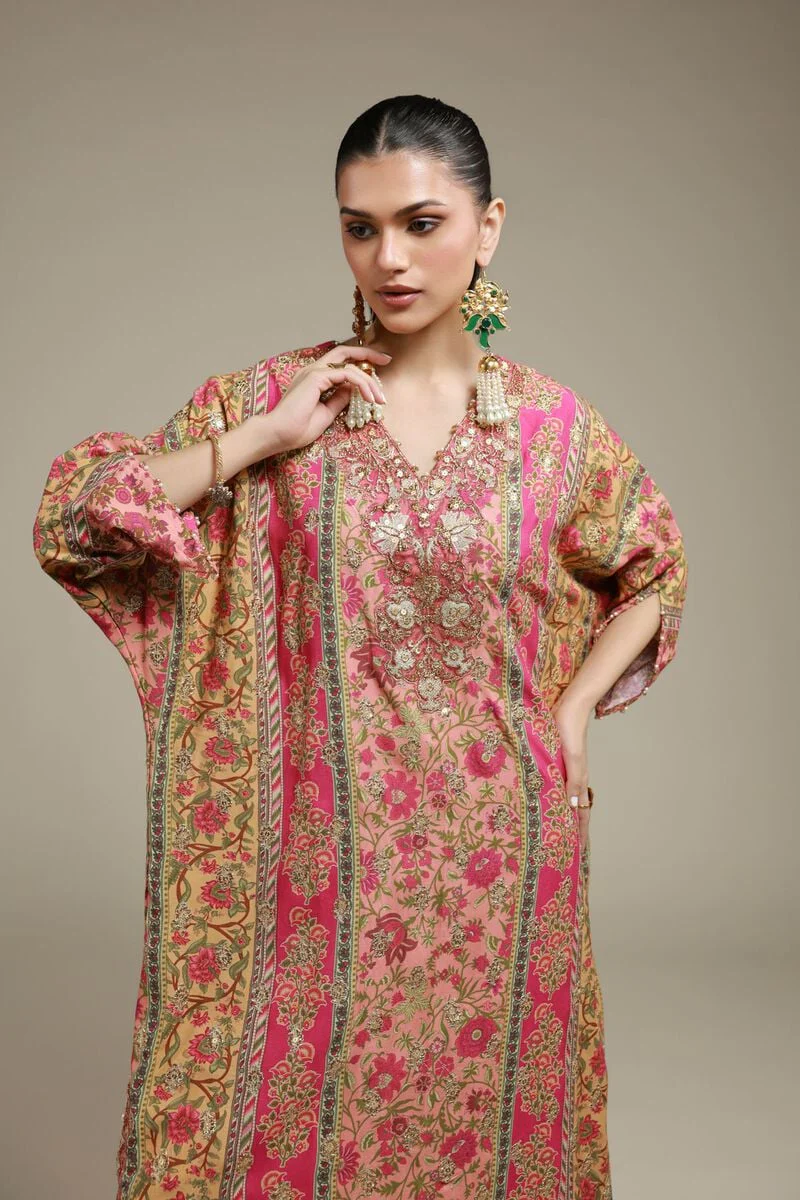 Embroidered | Raw Silk 2 Piece Co-ord Set | Top and Bottom - Image 4