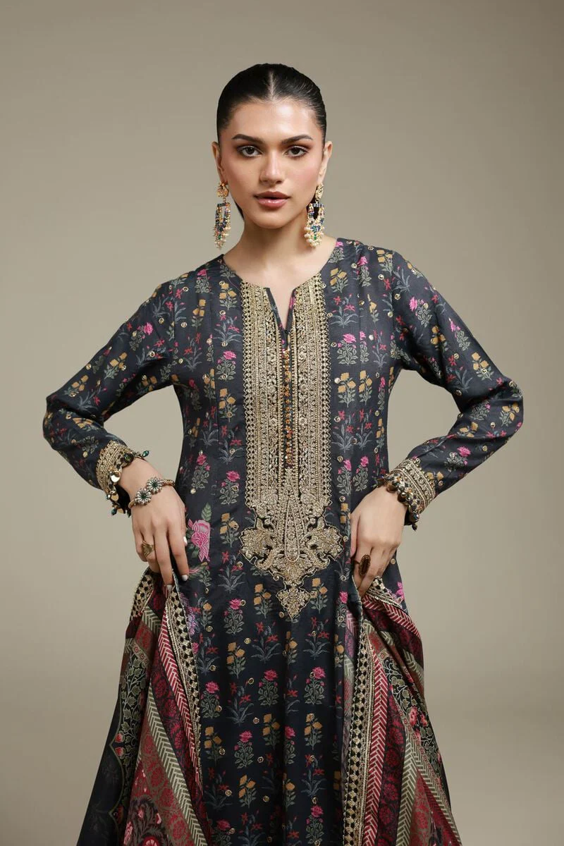 Embroidered | Raw Silk 3 Piece Co-ord Set - Image 6