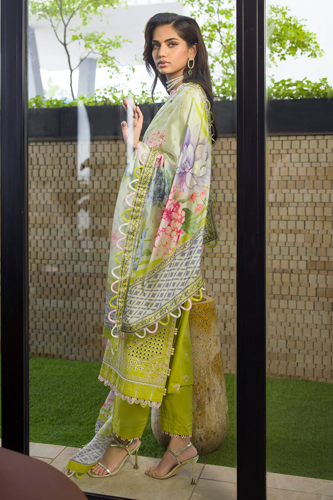 Embroidered Shirt Shalwar Dupatta - Image 10