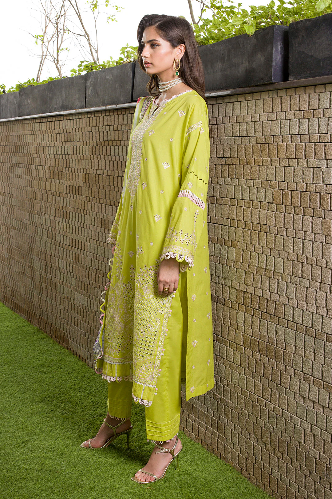 Embroidered Shirt Shalwar Dupatta - Image 2