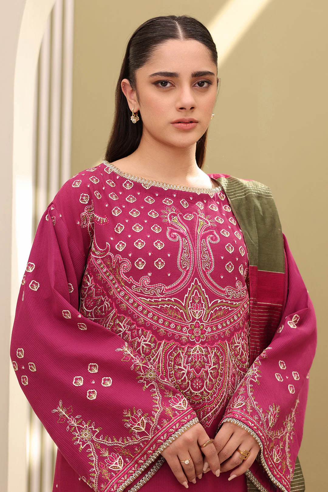 Embroidered Shirt Shalwar Dupatta - Image 8