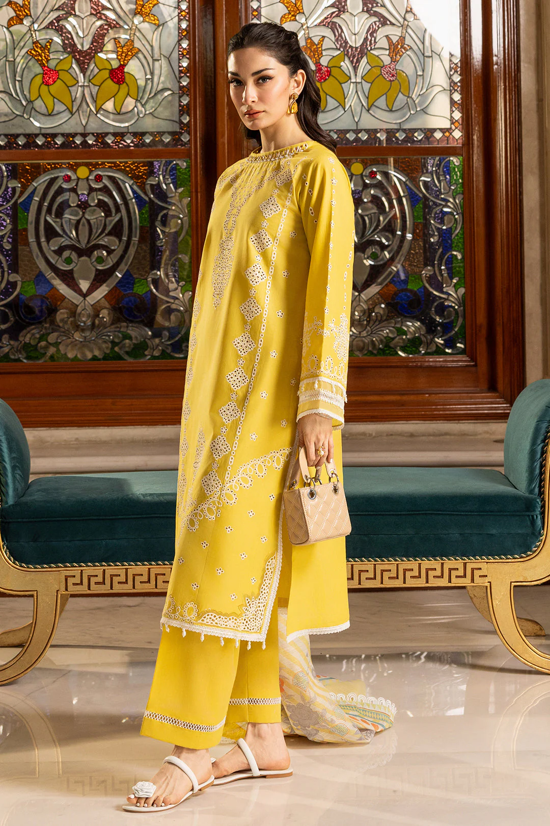 Embroidered Shirt Shalwar Dupatta - Image 5