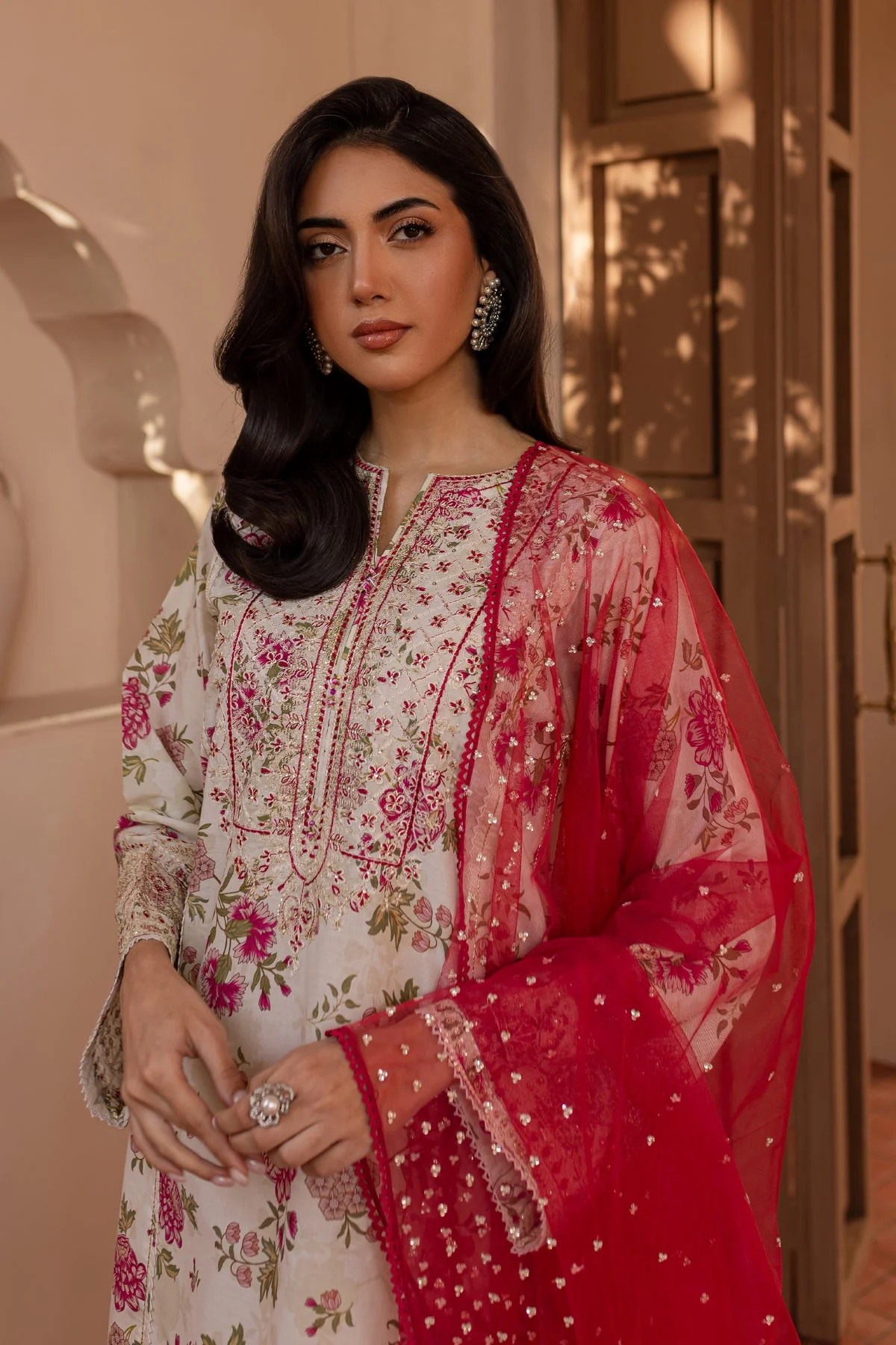 Fasanay 3Pc - Printed Lawn Dress - Image 3