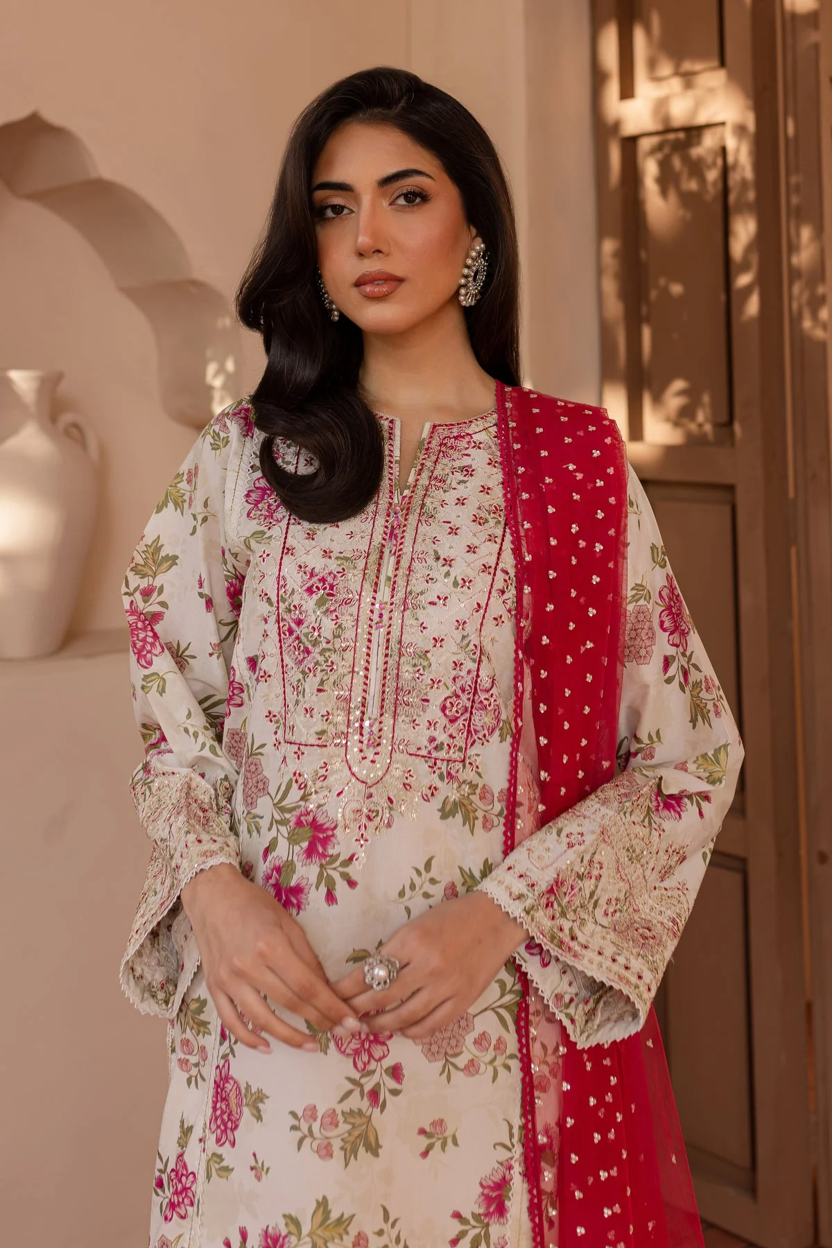 Fasanay 3Pc - Printed Lawn Dress - Image 6