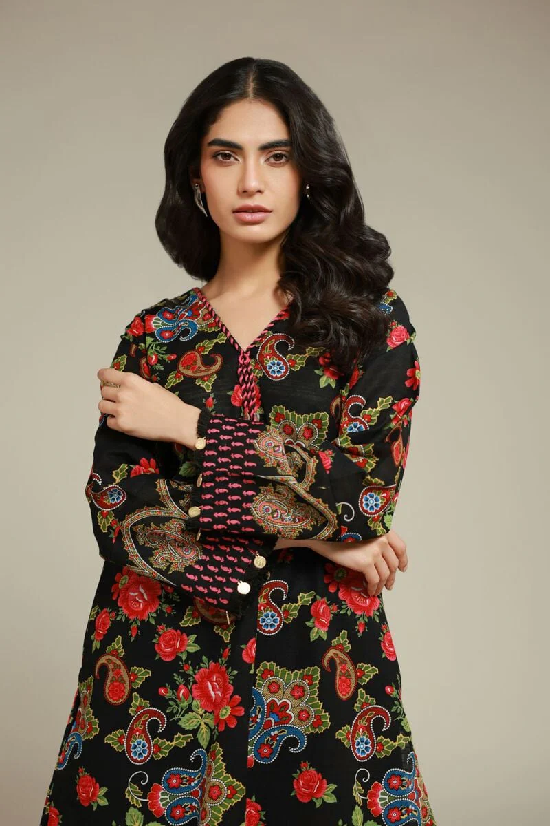 Floral Longline Kurta With Pant - Image 6