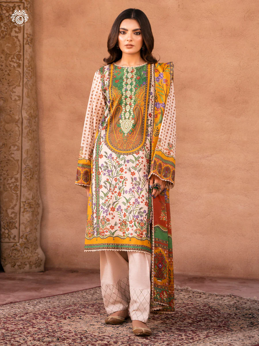 Gullbano Unstitched 3 pc Lawn