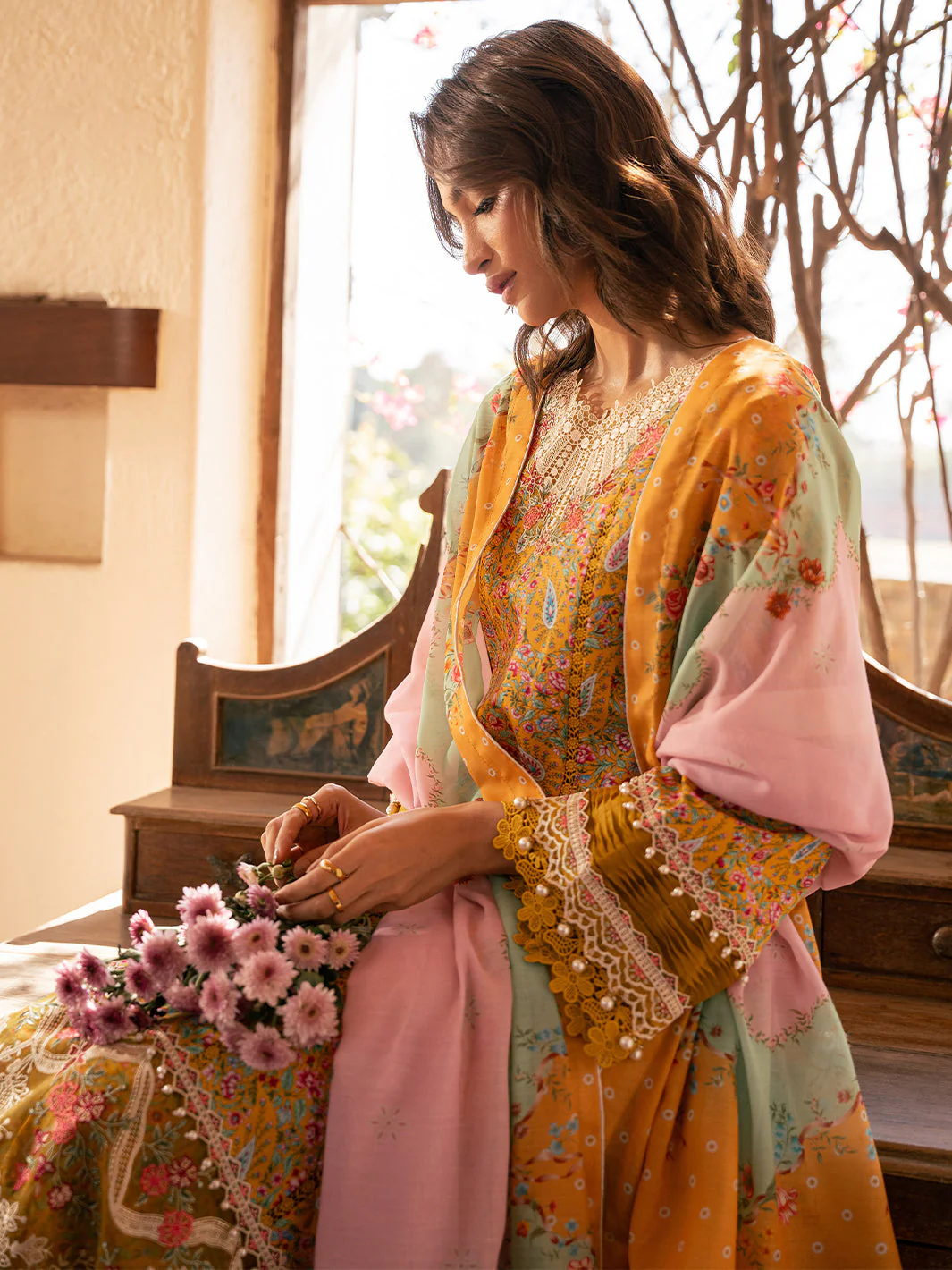 Hazel Printed Embroidered Lawn - Image 3