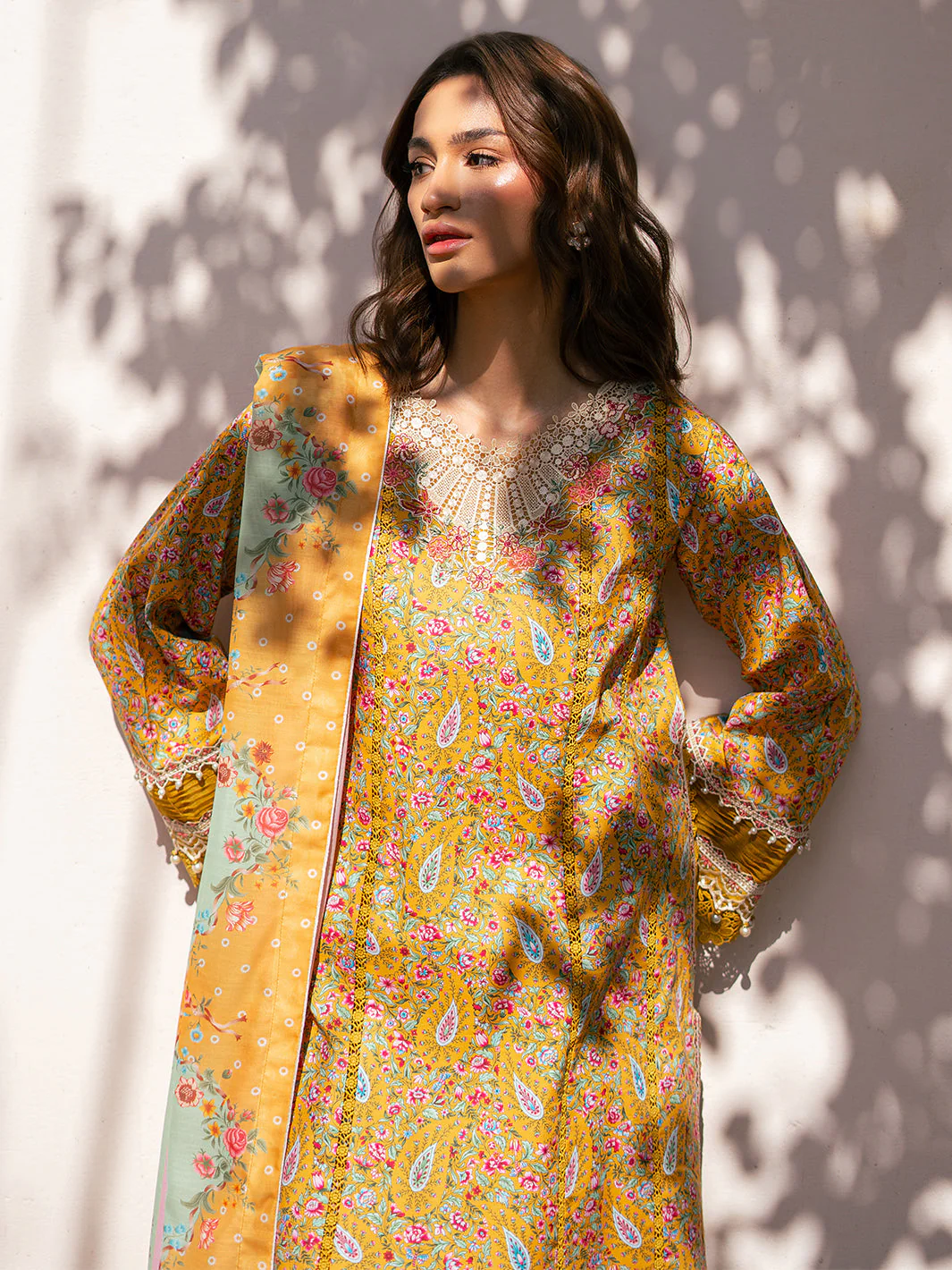 Hazel Printed Embroidered Lawn - Image 7